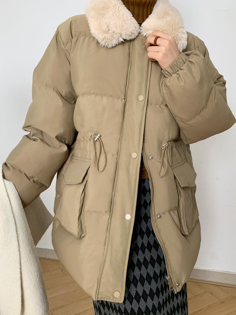 Women's Trench Coats Winter Women Padded Coat Soft Fur Collar Waist Adjustable Warm Straight Loose Solid Color Buttons Zipper Jacket Female
Women's Trench Coats Winter Women Padded Coat Soft Fur Collar Waist Adjustable Warm Straight Loose Solid Color Buttons Zipper Jacket Female