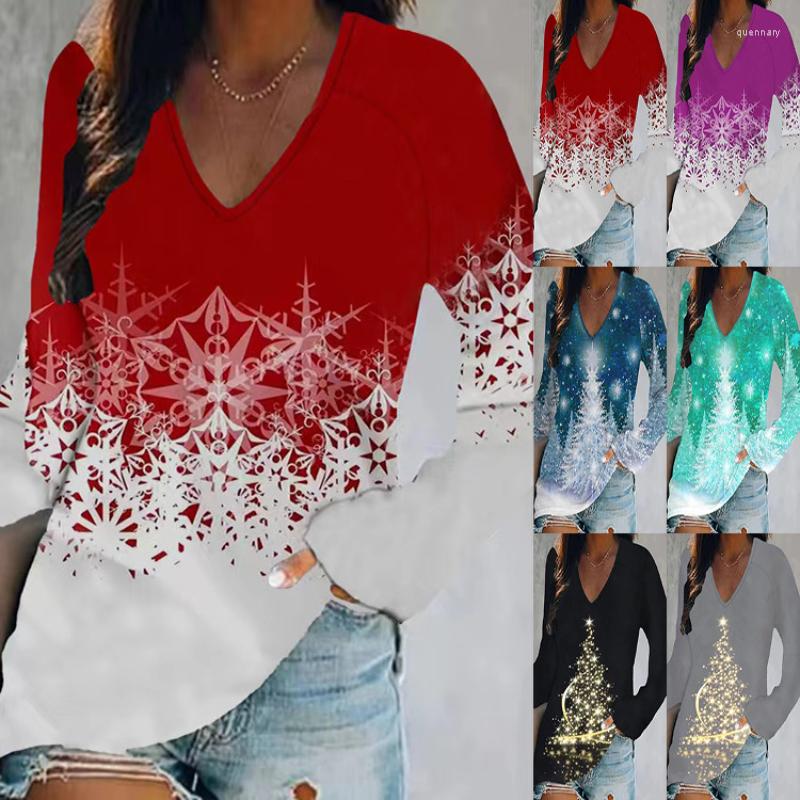 Women' T Shirts 2023 Autumn And Winter Women' Loose Casual V-neck Christmas Print Long-sleeved T-shirt Y2k Top Fashion Women Clothing, Gray
Women' T Shirts 2023 Autumn And Winter Women' Loose Casual V-neck Christmas Print Long-sleeved T-shirt Y2k Top Fashion Women Clothing, Gray