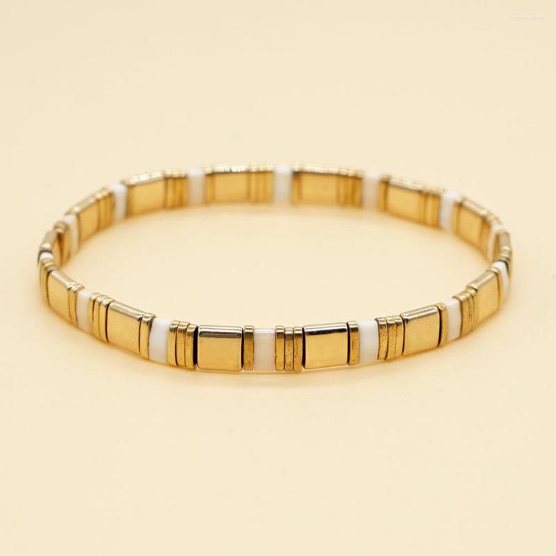 Strand Beaded Bracelet Stretch Vintage Minimalist Versatile Hand-woven Bohemian Gold Clashing Colours Rice Bead
Strand Beaded Bracelet Stretch Vintage Minimalist Versatile Hand-woven Bohemian Gold Clashing Colours Rice Bead