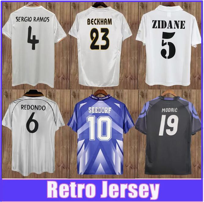 

98 99 RAUL BECKHAM Mens Retro Soccer Jerseys RonAldO ALONSO SEEDORF ZIDANE CANNAVARO R.CARLOS KAKA' SERGIO RAMOS 17 18 Home Away Goalkeeper Football Shirt Uniforms, 2016 2017 home