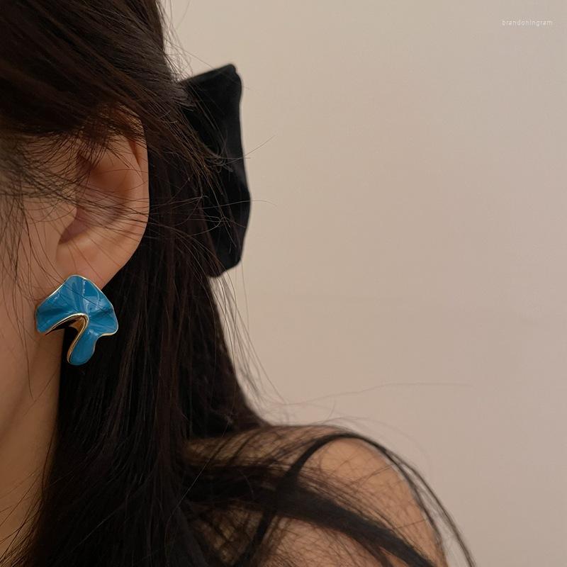 Stud Earrings 2023 Personality Irregular Geometric Blue Green Dripping Oil For Women Simple Metal Enamel Jewelry Gifts
Stud Earrings 2023 Personality Irregular Geometric Blue Green Dripping Oil For Women Simple Metal Enamel Jewelry Gifts