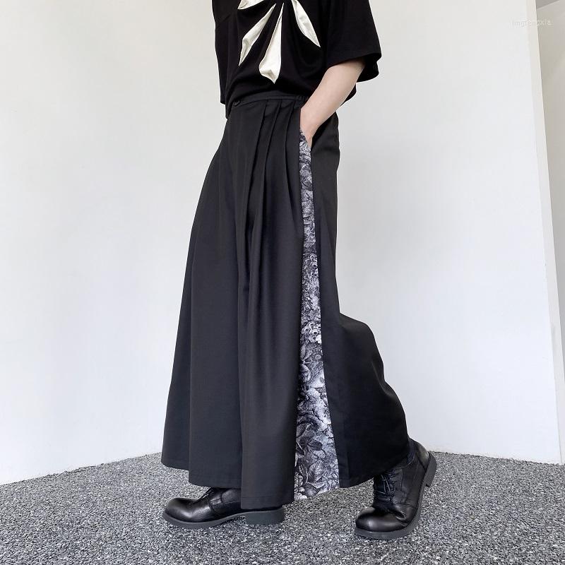 Men's Pants 2023 Japanese Fashion Floral Patchwork Pleated Wide Leg Men Women Harajuku Casual Pantskirt Hip Hop Streetwear Culottes, Black
Men's Pants 2023 Japanese Fashion Floral Patchwork Pleated Wide Leg Men Women Harajuku Casual Pantskirt Hip Hop Streetwear Culottes, Black