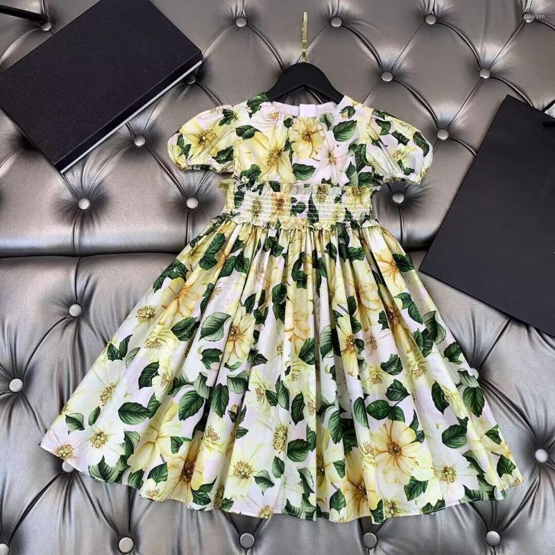 Girl Dresses 2512 Top Brand Children's Summer Cotton Dress Floral Skirt Red Big Flowers Short Sleeves 2-13Y 9138, Yellow
Girl Dresses 2512 Top Brand Children's Summer Cotton Dress Floral Skirt Red Big Flowers Short Sleeves 2-13Y 9138, Yellow