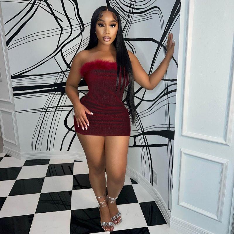 Casual Dresses Elegant Glitter Velvet Solid Mini Dress For Women Sexy Off The Shoulder Furry Collar Bodycon Evening Club Party Xmas, Black dress
Casual Dresses Elegant Glitter Velvet Solid Mini Dress For Women Sexy Off The Shoulder Furry Collar Bodycon Evening Club Party Xmas, Black dress