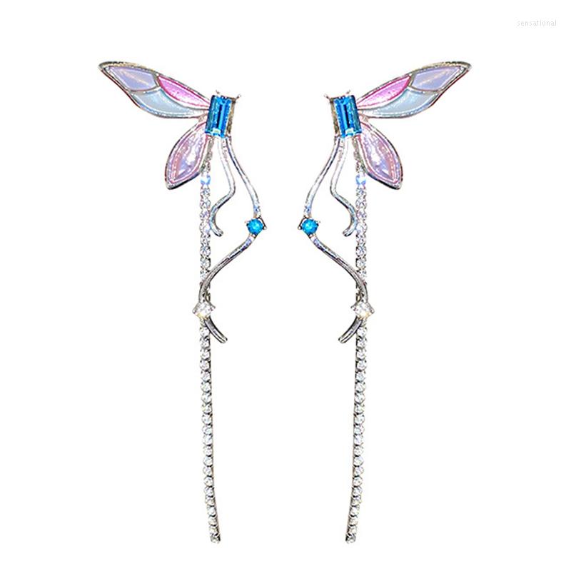 Dangle Earrings Korean Style Purple Enamel Butterfly Drop For Women Long Tassel Rhinestone Weddings Party Jewelry
Dangle Earrings Korean Style Purple Enamel Butterfly Drop For Women Long Tassel Rhinestone Weddings Party Jewelry