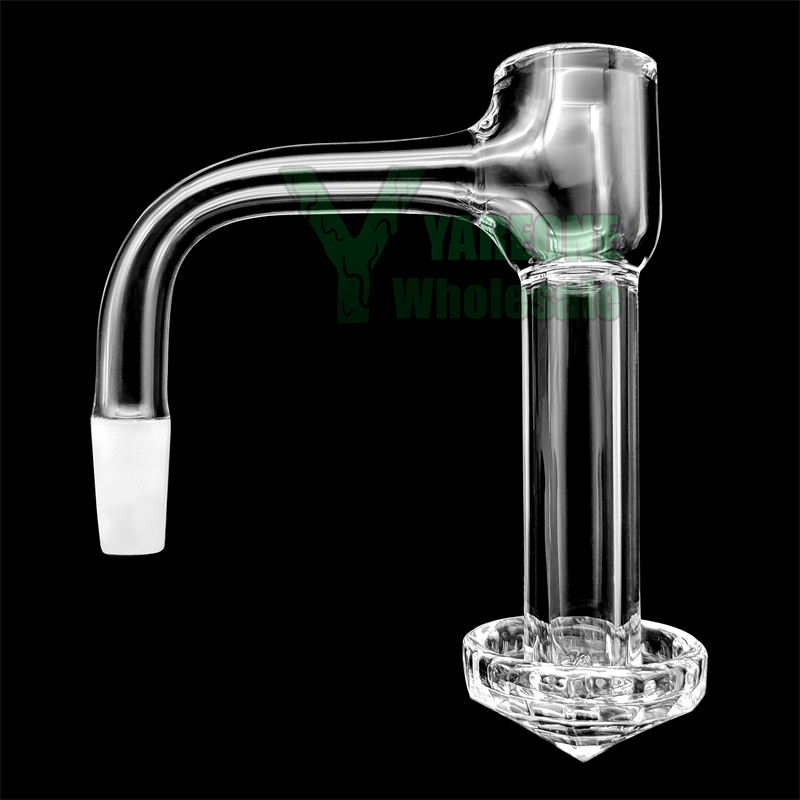 Diamond Faceted XXL Terp Slurper Banger Full Weld Beveled Edge Quartz Slurp 10mm 14mm Male Great Heat Retention YAREONE Wholesale