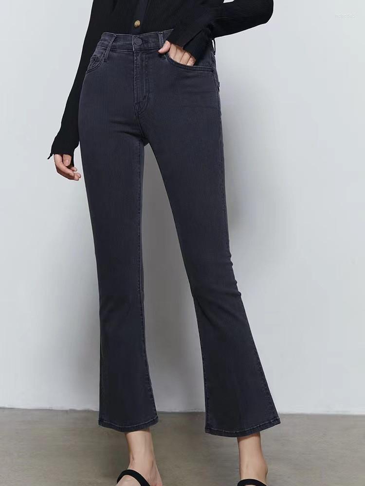 Women's Jeans Autumn 2023 Women Grey Flare Pants Fashion High Waist Pockets Slim For Ladies
Women's Jeans Autumn 2023 Women Grey Flare Pants Fashion High Waist Pockets Slim For Ladies