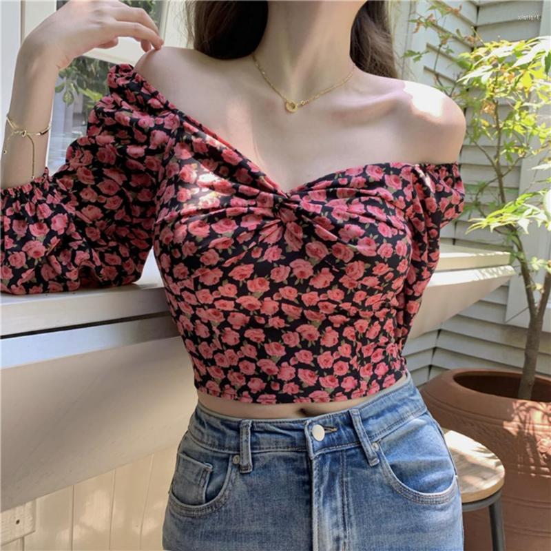 Women's Blouses Women Crop Top Sexy Off Shoulder V Neck Lady Summer Low-cut Waist-exposed Long Sleeves Clothing For Dating, Black red
Women's Blouses Women Crop Top Sexy Off Shoulder V Neck Lady Summer Low-cut Waist-exposed Long Sleeves Clothing For Dating, Black red