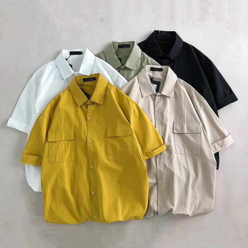 Men's Casual Shirts Men Tops Lapel Short Sleeve Summer Shirt Loose Fit Flap Pockets Cargo Solid Color Anti-pilling Work Streetwear, Black
Men's Casual Shirts Men Tops Lapel Short Sleeve Summer Shirt Loose Fit Flap Pockets Cargo Solid Color Anti-pilling Work Streetwear, Black