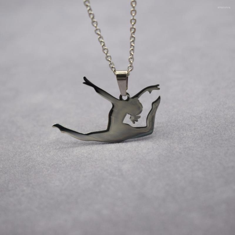 Pendant Necklaces Elfin Style Stainless Steel Latin Dance Necklace Dancing Jewellery Trendy Ballet Dancer Women
Pendant Necklaces Elfin Style Stainless Steel Latin Dance Necklace Dancing Jewellery Trendy Ballet Dancer Women