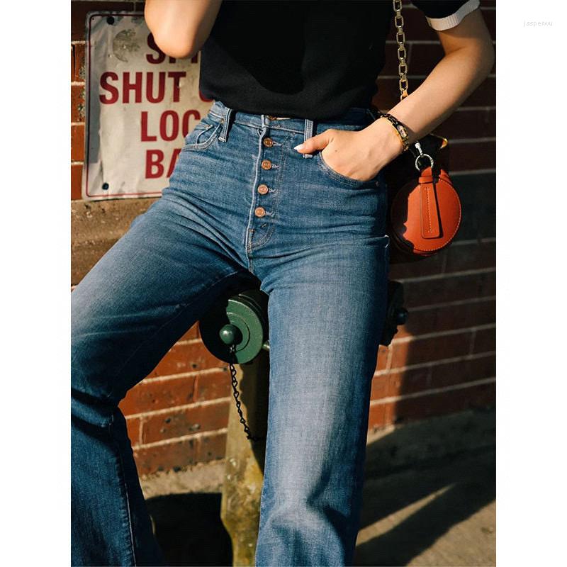 Women's Jeans 2023 Women's High Waist Straight Leg Metal Button Pants Classic Blue Fashion Girl
Women's Jeans 2023 Women's High Waist Straight Leg Metal Button Pants Classic Blue Fashion Girl