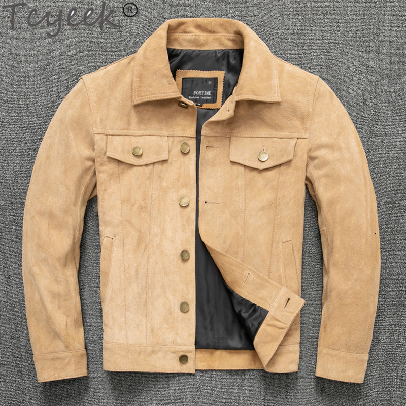 Men's Jackets Tcyeek 100% Real Leather Jacket Men's Clothing Spring Autumn Short Leather Coat Slim Cowhide Jackets for Man Giubotto Pelle Uomo 230509, Beige
Men's Jackets Tcyeek 100% Real Leather Jacket Men's Clothing Spring Autumn Short Leather Coat Slim Cowhide Jackets for Man Giubotto Pelle Uomo 230509, Beige