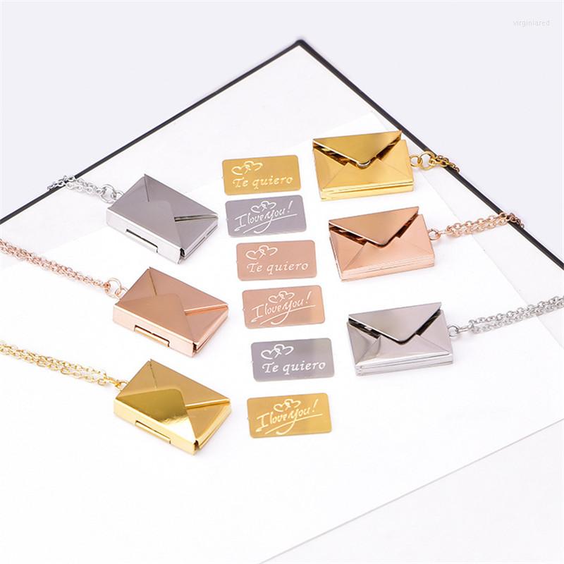 Pendant Necklaces 316l Stainless Steel English Letter I Love You Envelope Opening Necklace Non-fading Spot Fashin Jewelryt
Pendant Necklaces 316l Stainless Steel English Letter I Love You Envelope Opening Necklace Non-fading Spot Fashin Jewelryt