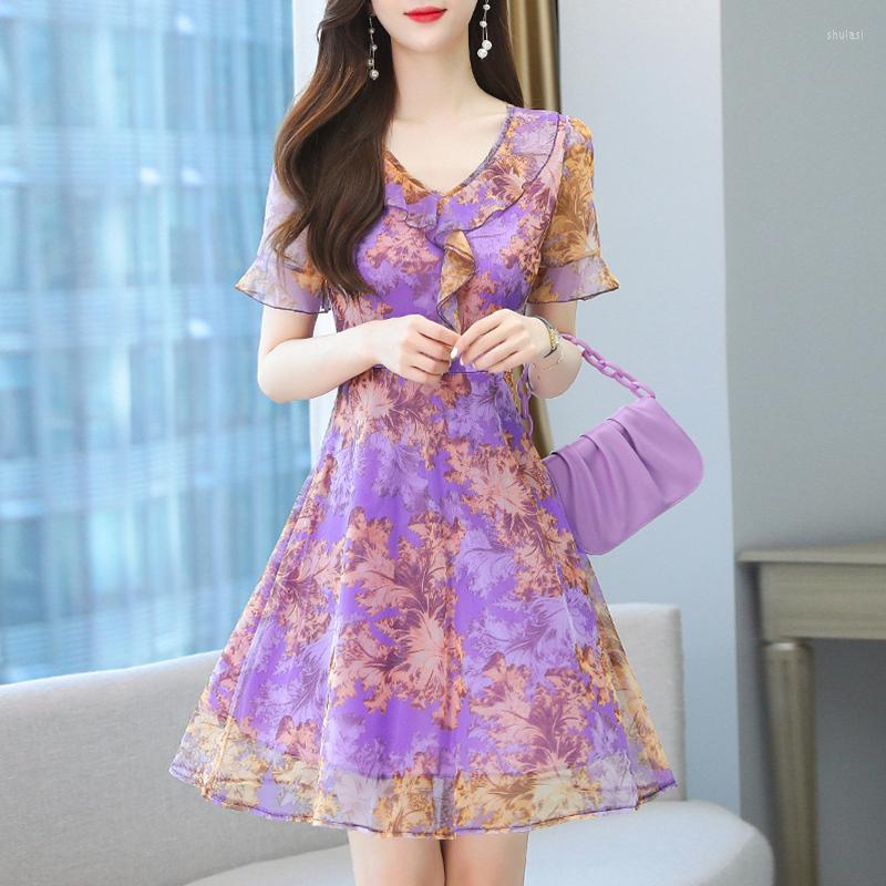 Party Dresses Women Chiffon Summer Print Floral Dress Casual 2023 V-Neck Short Sleeve Elegant Ladies Clothing Vestidos Robe, Lace-g-2
Party Dresses Women Chiffon Summer Print Floral Dress Casual 2023 V-Neck Short Sleeve Elegant Ladies Clothing Vestidos Robe, Lace-g-2
