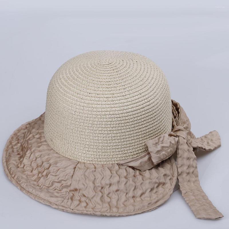 Wide Brim Hats Bow Panamas UV Protection Sun Visor Beach Elegant Women's Visors Foldable Caps Female Summer Hat Cap For Women, Beige
Wide Brim Hats Bow Panamas UV Protection Sun Visor Beach Elegant Women's Visors Foldable Caps Female Summer Hat Cap For Women, Beige