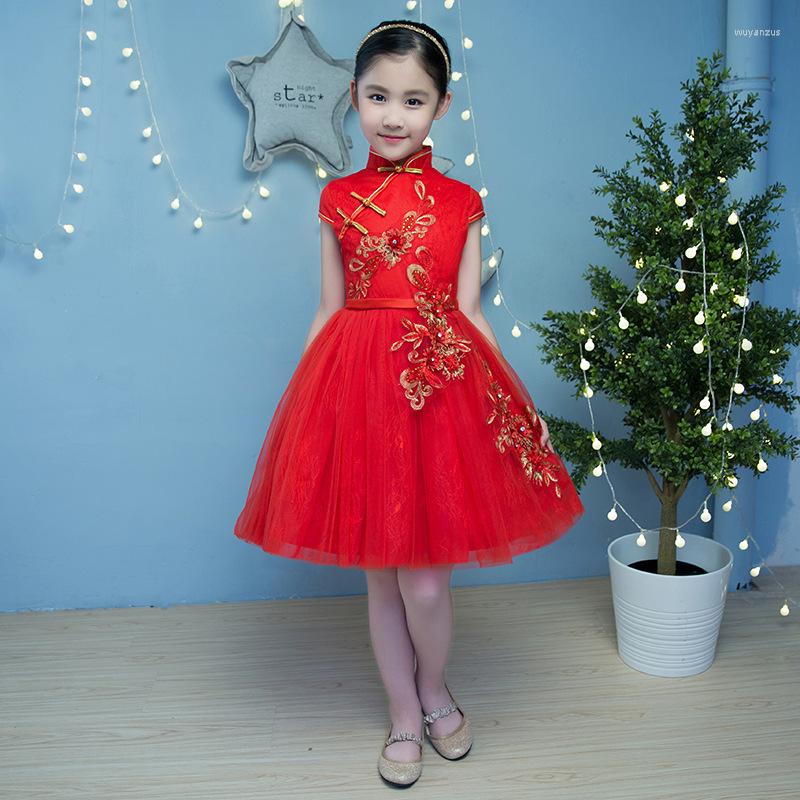 Ethnic Clothing Girl Lace Princess Dress Chinese Traditional Kids Cheongsam Children Kindergarten Dance Red Flowers Qipao Year Party Dresses
Ethnic Clothing Girl Lace Princess Dress Chinese Traditional Kids Cheongsam Children Kindergarten Dance Red Flowers Qipao Year Party Dresses