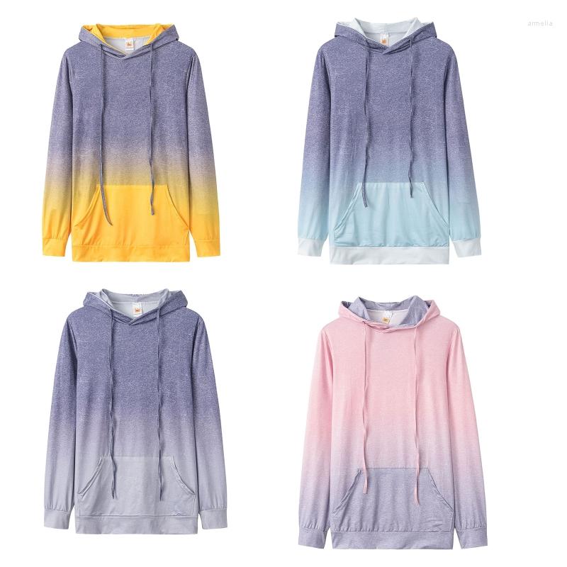 Men' Hoodies Women Long Sleeve Drawstring Gradient Colorblock Sweatshirt Casual Loose Pullover Tunic Tops With Pocket L5YB, Blue
Men' Hoodies Women Long Sleeve Drawstring Gradient Colorblock Sweatshirt Casual Loose Pullover Tunic Tops With Pocket L5YB, Blue