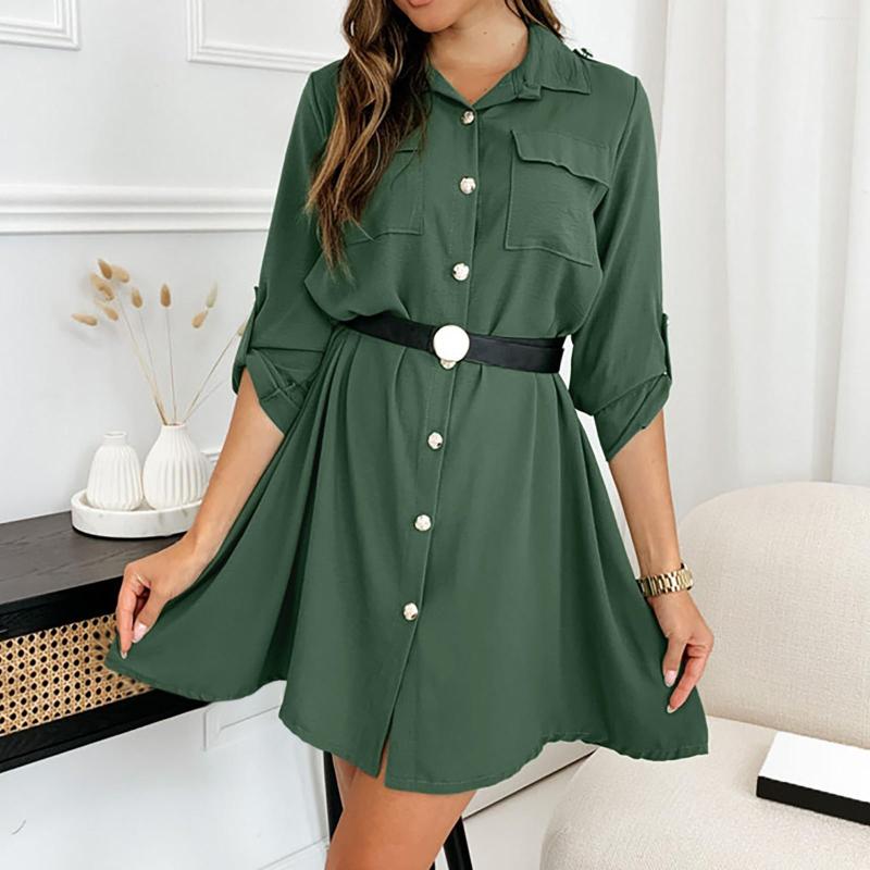 Casual Dresses Sexy Summer Womens Solid Lapel Long Sleeve Shirt Dress Button Down Women Clothing Women, Black
Casual Dresses Sexy Summer Womens Solid Lapel Long Sleeve Shirt Dress Button Down Women Clothing Women, Black
