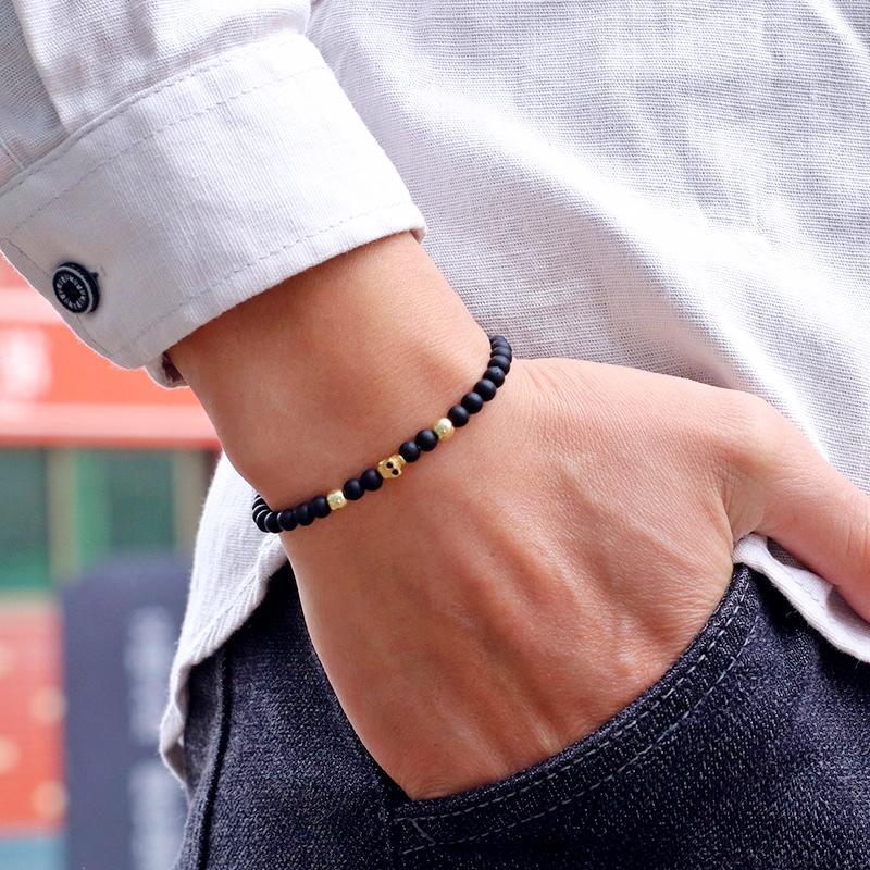 Charm Bracelets 4mm Beaded Bracelet For Men Gothic Skull Braslet Natural Volcanic Rock Blue Howlite Stone Braclet Punk Accessories Hombre
Charm Bracelets 4mm Beaded Bracelet For Men Gothic Skull Braslet Natural Volcanic Rock Blue Howlite Stone Braclet Punk Accessories Hombre