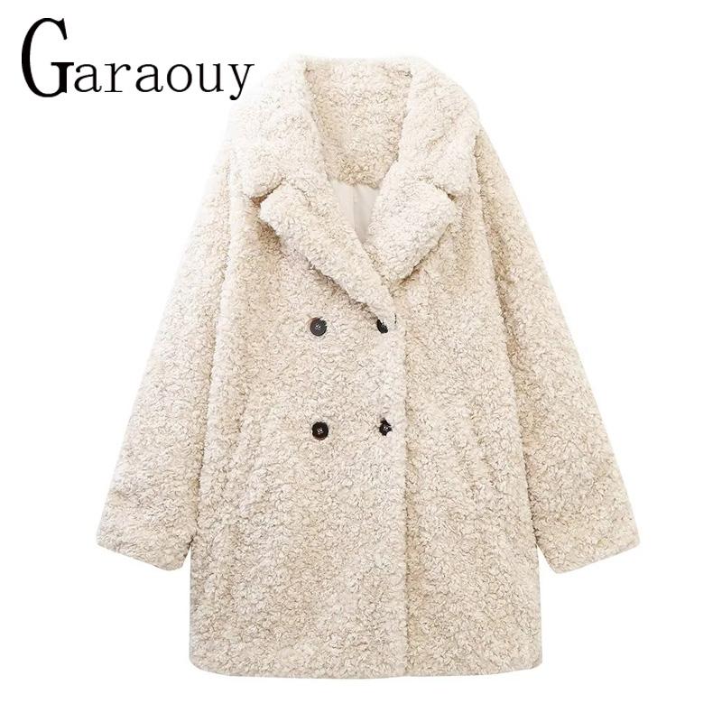 Dress Garaouy Woman Winter Jackets Longer Lambswool Faux Fur Warm Coats Long Sleeve Female Thick Teddy Bear Casual Oversize Outwears, Beige
Dress Garaouy Woman Winter Jackets Longer Lambswool Faux Fur Warm Coats Long Sleeve Female Thick Teddy Bear Casual Oversize Outwears, Beige