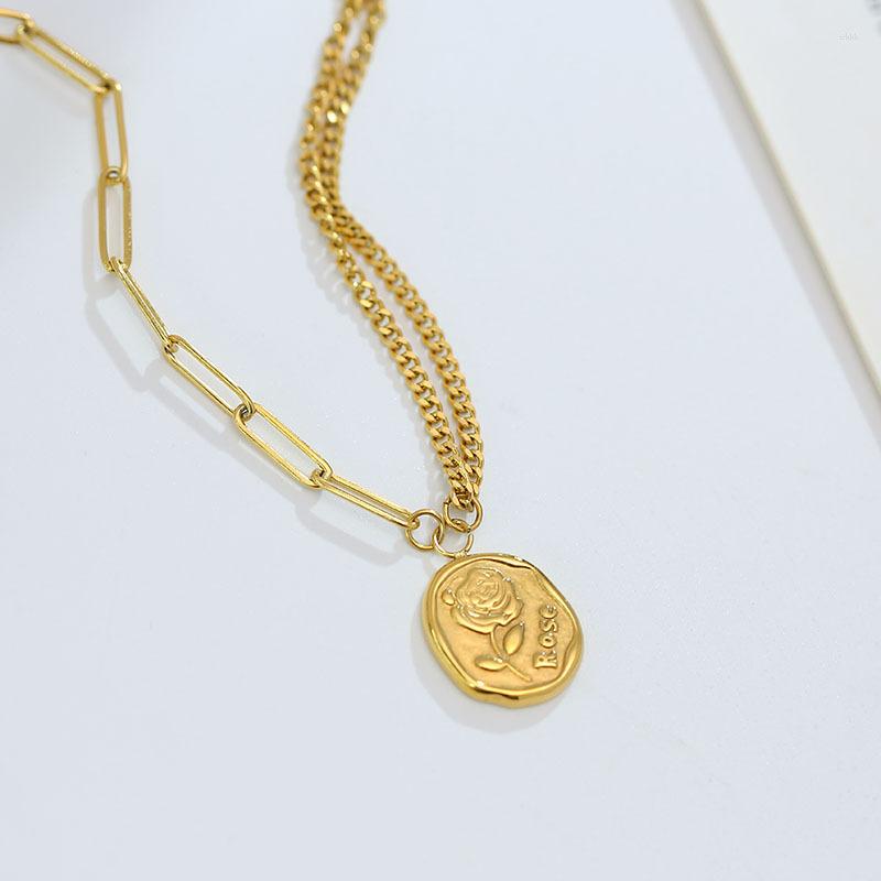 Pendant Necklaces 2023 Rose Flower Sexy Clavicle Chain For Women Stainless Steel Non Fading Necklace Korean Fashion Jewelry
Pendant Necklaces 2023 Rose Flower Sexy Clavicle Chain For Women Stainless Steel Non Fading Necklace Korean Fashion Jewelry