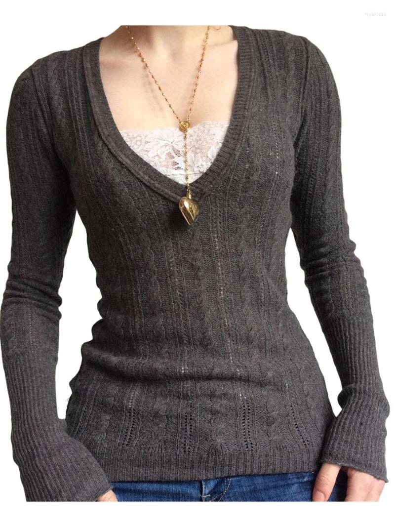 Women' T Shirts Women Button Front Knit Tops Long Sleeve Lace Patchwork Slim Fit Fairy Grunge T-Shirts, Brown 2
Women' T Shirts Women Button Front Knit Tops Long Sleeve Lace Patchwork Slim Fit Fairy Grunge T-Shirts, Brown 2