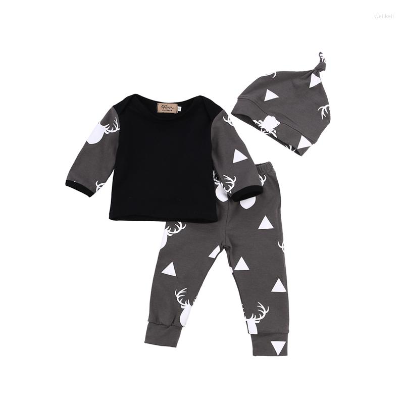 Clothing Sets Born Boy Girls Casual Long Sleeve O-Neck Pullover Deer Print Shirt Top Pant Hat 3PCS Outfit Autumn Party Sunsuit Clothes, Picture shown
Clothing Sets Born Boy Girls Casual Long Sleeve O-Neck Pullover Deer Print Shirt Top Pant Hat 3PCS Outfit Autumn Party Sunsuit Clothes, Picture shown