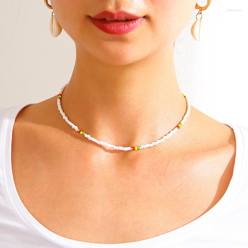 Chains Bohemian Choker Necklace For Women Vintage Acrylic Colorful Beads Chain Fashion Party Jewelry Boho Accessories 
Chains Bohemian Choker Necklace For Women Vintage Acrylic Colorful Beads Chain Fashion Party Jewelry Boho Accessories