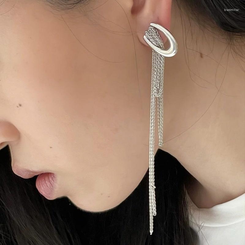 Dangle Earrings Korean Luxury Moon Tassel Women's Silver Color Metal Long Hanging Exaggerated Elegant Female Party Jewelry
Dangle Earrings Korean Luxury Moon Tassel Women's Silver Color Metal Long Hanging Exaggerated Elegant Female Party Jewelry