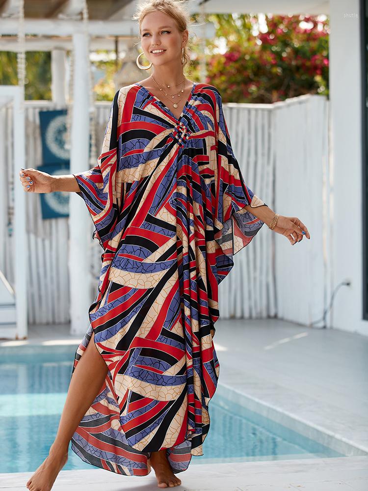 Women's Swimwear Sexy Rayon V Neck Kaftan Dress For Women Beach Cover-up Loose Bohemian Maxi Swimsuit Cover Up 2023 Robe BeachwearTunic, Color-15(rayon)
Women's Swimwear Sexy Rayon V Neck Kaftan Dress For Women Beach Cover-up Loose Bohemian Maxi Swimsuit Cover Up 2023 Robe BeachwearTunic, Color-15(rayon)