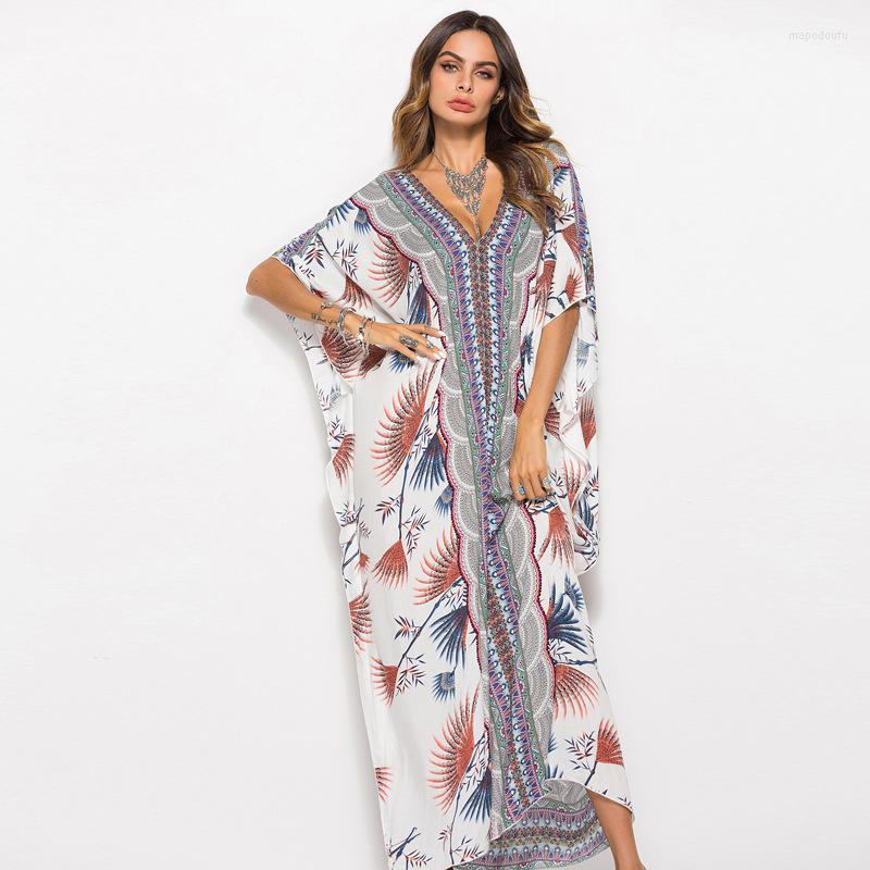 Casual Dresses Holiday Beach Sundress Women Vintage Boho Batwing Sleeve Maxi Long Summer Ladies Loose Floral Printed Dress Party, Color 3
Casual Dresses Holiday Beach Sundress Women Vintage Boho Batwing Sleeve Maxi Long Summer Ladies Loose Floral Printed Dress Party, Color 3