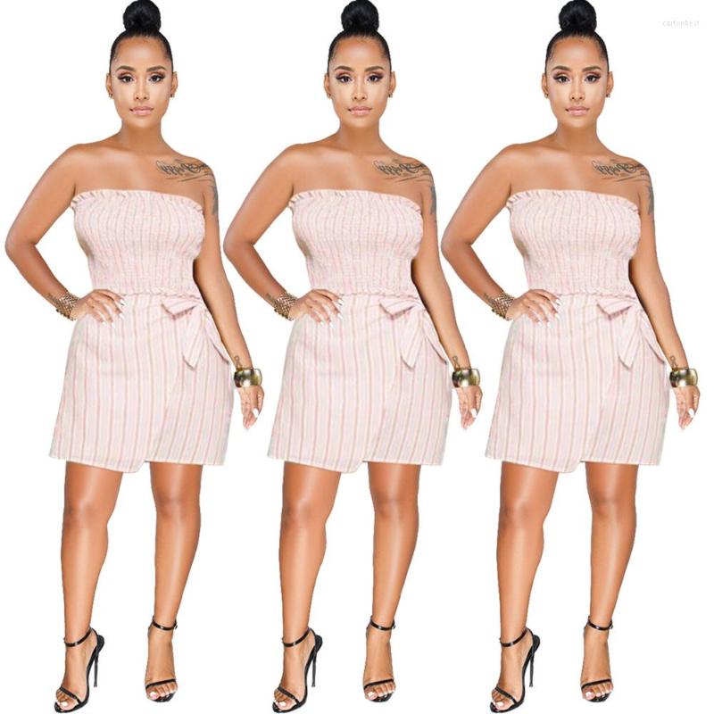 Work Dresses Women' Sexy Fashion Short Skirt Two-piece Suit Striped Elastic Chest Wrap Butterfly Tie, Pink
Work Dresses Women' Sexy Fashion Short Skirt Two-piece Suit Striped Elastic Chest Wrap Butterfly Tie, Pink