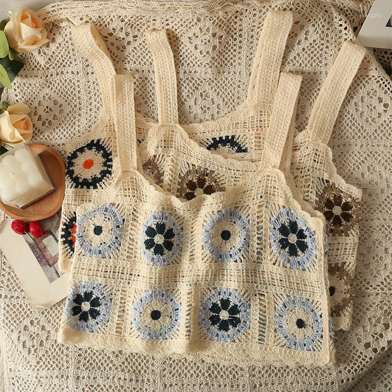 Women's Tanks Sweet Vintage Casual Camis For Women Summer Hook Flower Hollow Knitted Beach Vacation Femme Corset Crop Tops Camisoles, Light blue
Women's Tanks Sweet Vintage Casual Camis For Women Summer Hook Flower Hollow Knitted Beach Vacation Femme Corset Crop Tops Camisoles, Light blue