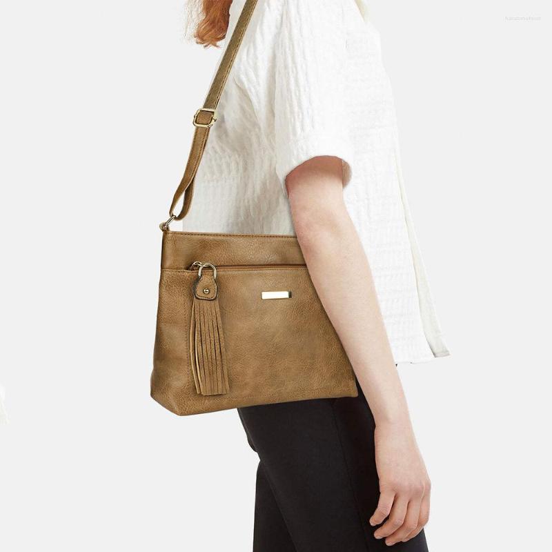 Evening Bags Celela Shoulder Bag Designer Handbag Women's Square Fashion Trendy Messenger Solid Color PU Leather Tassel, Khaki
Evening Bags Celela Shoulder Bag Designer Handbag Women's Square Fashion Trendy Messenger Solid Color PU Leather Tassel, Khaki