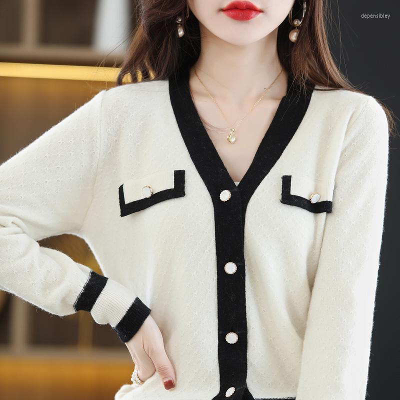 Women's Knits Autumn Women's Cardigan Wool Knitted Sweater Chic Tops Cashmere Coat Causal V-neck Full Sleeve Loose Jacket Spring, Pink
Women's Knits Autumn Women's Cardigan Wool Knitted Sweater Chic Tops Cashmere Coat Causal V-neck Full Sleeve Loose Jacket Spring, Pink