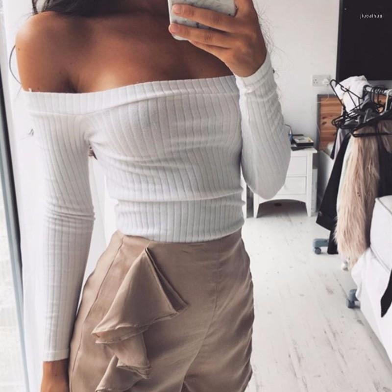 Women' Tanks Women Knitted Crop Tops Autumn Long Sleeve Off Shoulder Slash Neck Short T Shirt Bustier Tees Girls Streetwear, Black
Women' Tanks Women Knitted Crop Tops Autumn Long Sleeve Off Shoulder Slash Neck Short T Shirt Bustier Tees Girls Streetwear, Black