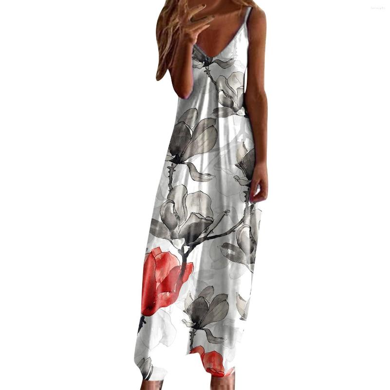 Casual Dresses Floral Print Spaghetti Strap Long For Women Boho Sleeveless Summer Beach Sundress Plus Size Camis Dress 4XL, Green
Casual Dresses Floral Print Spaghetti Strap Long For Women Boho Sleeveless Summer Beach Sundress Plus Size Camis Dress 4XL, Green