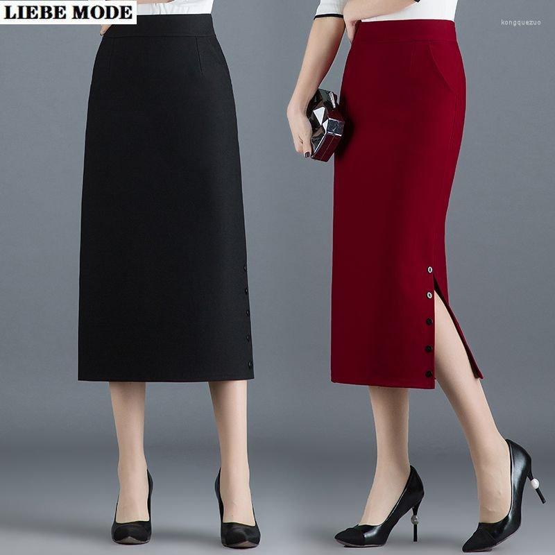 Skirts Women's Wrap Hip Long Suit Skirt Side Slit Black Burgundy Formal Work Wear High Waist Mid Pencil Pocket Summer Jupe Femme
Skirts Women's Wrap Hip Long Suit Skirt Side Slit Black Burgundy Formal Work Wear High Waist Mid Pencil Pocket Summer Jupe Femme