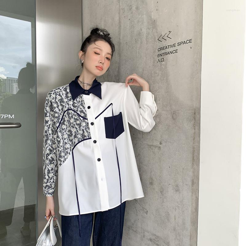 Women' Blouses 2023 Spring Shirt Woman French Style Vintage Lace Print Patchwork Long Sleeve Bandage Blouse Female Lapel Leisure Chic Tops
Women' Blouses 2023 Spring Shirt Woman French Style Vintage Lace Print Patchwork Long Sleeve Bandage Blouse Female Lapel Leisure Chic Tops