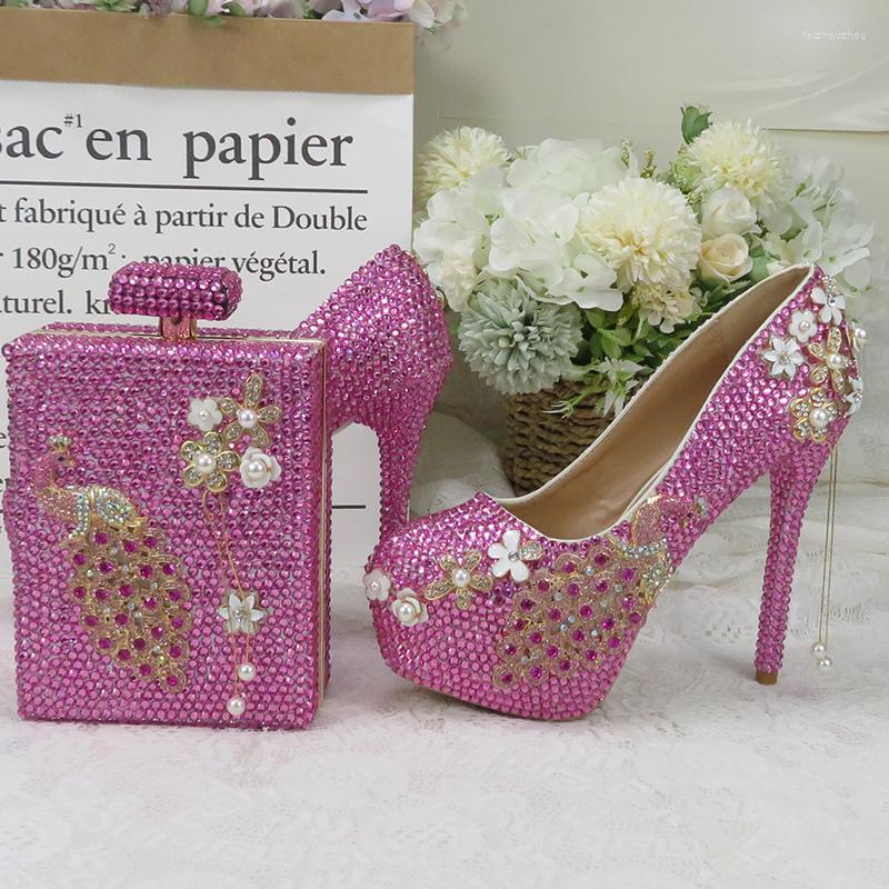 Dress Shoes Bride Wedding High Heels Peacock Pink Crystal 10CM Ladies Platfor Round Toe Pumpsm Thin Fashion Women Party, 2cm shoes and bag
Dress Shoes Bride Wedding High Heels Peacock Pink Crystal 10CM Ladies Platfor Round Toe Pumpsm Thin Fashion Women Party, 2cm shoes and bag
