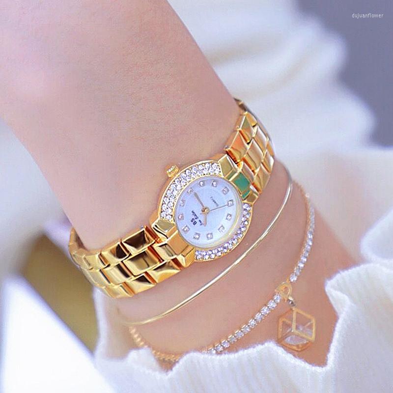 Wristwatches 2023 Womens Watches Elegant Small Size Quartz Bracelet Stainless Steel Luxury Gold Watch Women With Diamonds Gifts
Wristwatches 2023 Womens Watches Elegant Small Size Quartz Bracelet Stainless Steel Luxury Gold Watch Women With Diamonds Gifts