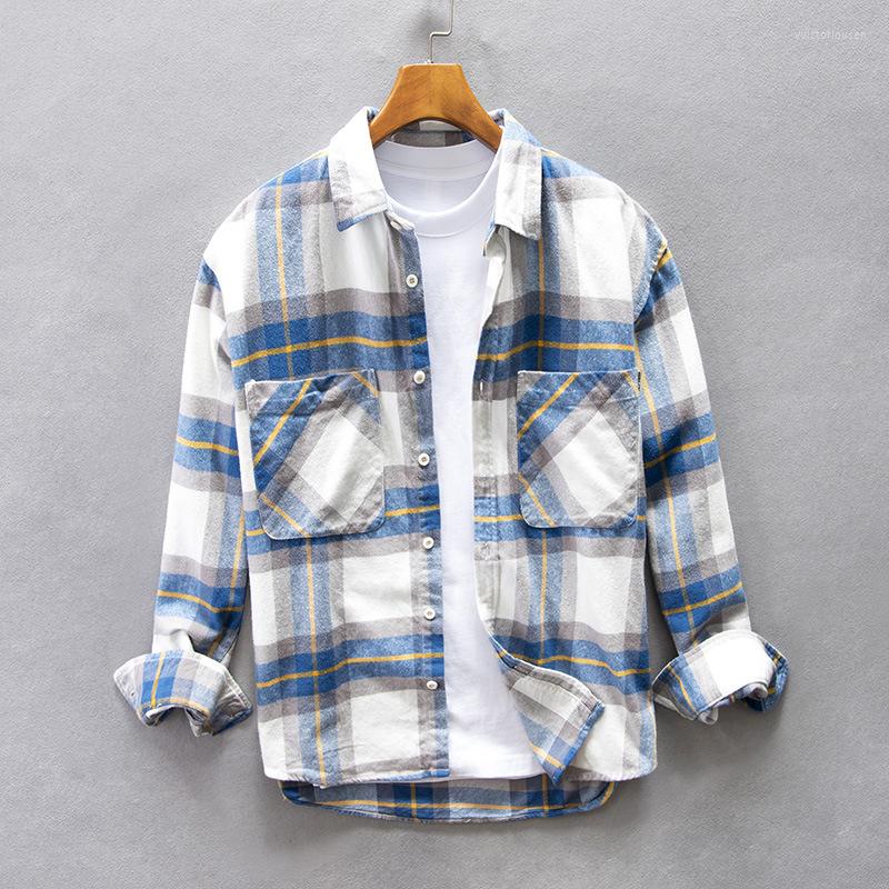 Men's Casual Shirts Men Clothing 2023 Japanese Plaid Long-sleeved Shirt Men's Autumn Vintage Color Contrast Youth Lapel Loose Cotton, Blue and white
Men's Casual Shirts Men Clothing 2023 Japanese Plaid Long-sleeved Shirt Men's Autumn Vintage Color Contrast Youth Lapel Loose Cotton, Blue and white