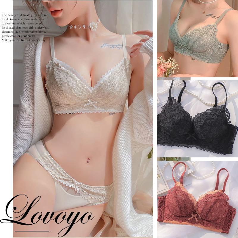Bras Sets Women Push Up Lingerie Bra And Panties Lace Wireless Briefs Sexy Top Female Seamless Underwear Set, Green
Bras Sets Women Push Up Lingerie Bra And Panties Lace Wireless Briefs Sexy Top Female Seamless Underwear Set, Green