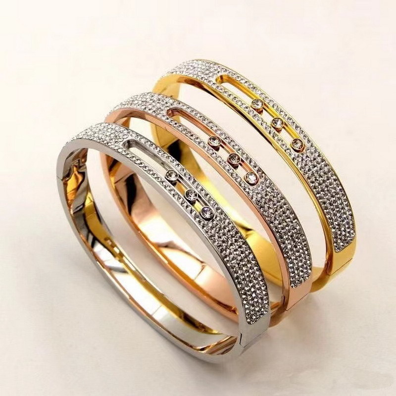 Charm Bracelets Luxury Brand Stainless Steel Slide Lover Bangles Stone for Women Girls Gift For Friends Buage 230508
Charm Bracelets Luxury Brand Stainless Steel Slide Lover Bangles Stone for Women Girls Gift For Friends Buage 230508