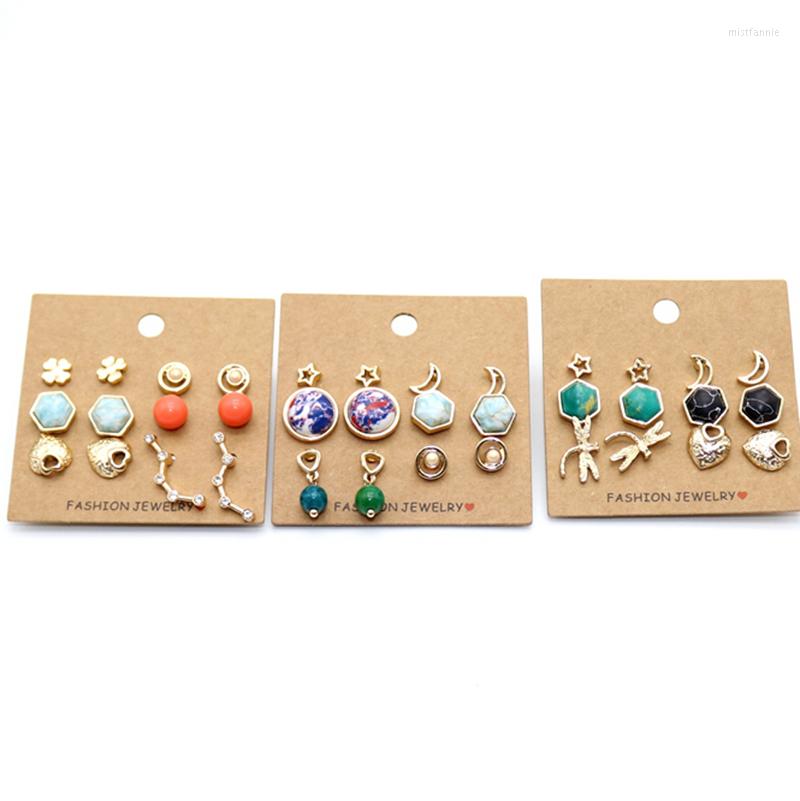 Stud Earrings 3 Sets/ Lot Fashion Jewelry Accessories Gold Filled Metal Star Moon Synthetic Stone Earring Set
Stud Earrings 3 Sets/ Lot Fashion Jewelry Accessories Gold Filled Metal Star Moon Synthetic Stone Earring Set