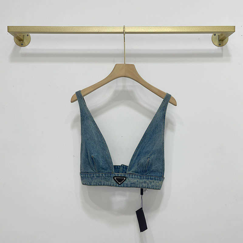 Women's Bra High Quality Sexy Ladies Denim Top Fashionable Designer Short Tank for Summer, Black
Women's Bra High Quality Sexy Ladies Denim Top Fashionable Designer Short Tank for Summer, Black