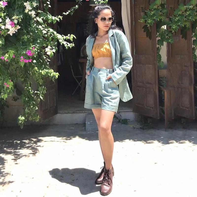 Two Piece Dress Linen Blazer And Shorts Set For Women Oversize Causal Two-Piece Short Pants 2023 Office High Quality, Purple
Two Piece Dress Linen Blazer And Shorts Set For Women Oversize Causal Two-Piece Short Pants 2023 Office High Quality, Purple