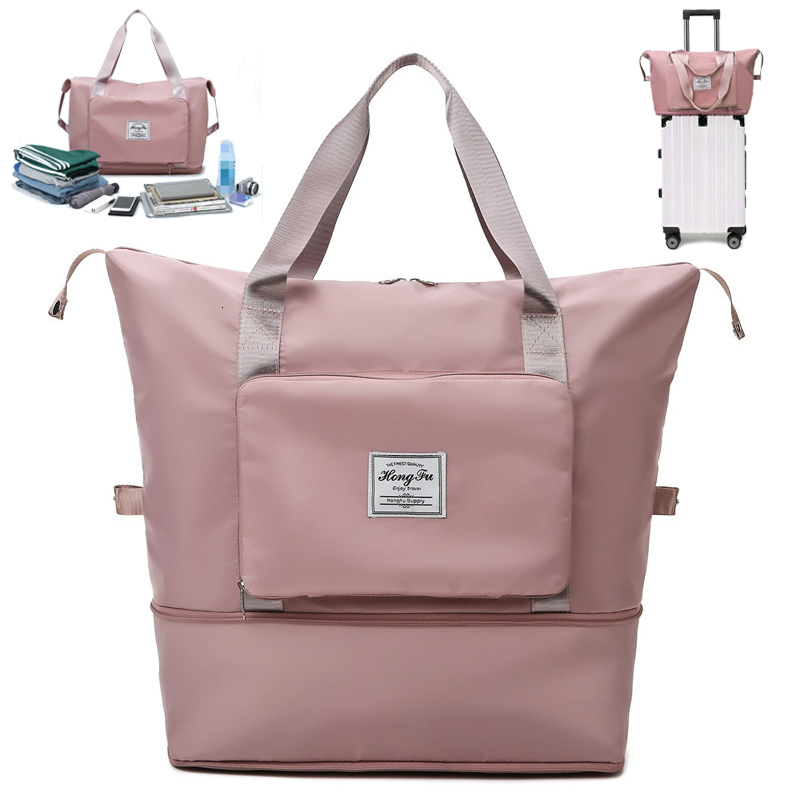 Duffel Bags Large Capacity Folding Travel Bags for Women Gym Yoga Storage Shoulder Bag Men Waterproof Luggage Handbag Travel Duffle Bag 230509, Light pink
Duffel Bags Large Capacity Folding Travel Bags for Women Gym Yoga Storage Shoulder Bag Men Waterproof Luggage Handbag Travel Duffle Bag 230509, Light pink