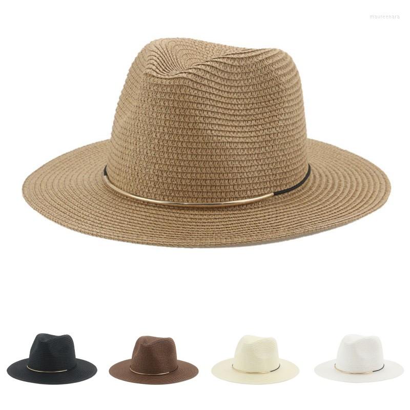 Wide Brim Hats Summer Bucket For Women Solid Khaki Panamas Band Casual White Beach Sun Vacation Straw Hat
Wide Brim Hats Summer Bucket For Women Solid Khaki Panamas Band Casual White Beach Sun Vacation Straw Hat