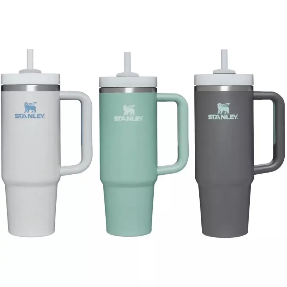 Stanly Quencher H2.0 40oz Stainless Steel Tumblers Cups with Silicone handle Lid And Straw 2nd Generation Car mugs Keep Drinking Cold Water Bottles With Logo NEW, Multi-color
Stanly Quencher H2.0 40oz Stainless Steel Tumblers Cups with Silicone handle Lid And Straw 2nd Generation Car mugs Keep Drinking Cold Water Bottles With Logo NEW, Multi-color
